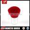 Red Goat hair of Kabuki Cosmetic brush with Silver ferrule