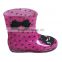 2015 Littel Girls Lovely Cheap Animal PVC Rain Shoes Factory