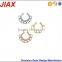 custom 316L Stainless steel New Belly Dance Gold Plated Nose Ring Nath