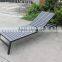 Leisure outdoor plastic-wood sun lounger
