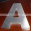 Laser Cuting Welding PVD Color Coated Metal Stainless Steel Letter Sign