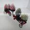 New design Christmas decoration Pine Cone metal Candle Centerpiece wrought iron candle holder