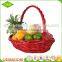 Custom Eco-friendly rattan wicker flower fruit basket wedding decorations supplies