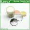 Nature marble stone candle jar with various colors copper lid