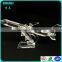 Mini Optical Crystal Aircraft Aeroplane Model For Birthday Souvenir