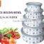 Hot sale enamel storage bowl mixing bowl with pp lid in Poland