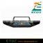 Fragment Black Front Bumper for JEEP Wrangler Steel with AURORA 2 Inch 4 beads amber spotlight+AURORA