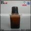 25ml amber hair oil glass bottle high quality essential oil bottle glass dropper