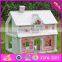 2016 top fashion lovely wooden victorian dollhouse for kids W06A041C