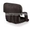 Black Quilted Reclining Stadium Seat Lazy Chair