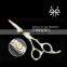QJ-HC48 Punk style hair dresser cutting scissor with special pattern