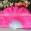 Feather wedding fan for performance