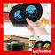 UCHOME Popular CD record design shaped nonstick silicone cup coaster/ drink coasters