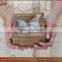 small size ring bearer box with burlap pillow 4in