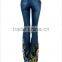 hot sale fashion embroidery fantasy jeans stylish pants for ladies
