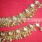 Gold kundan payal ANKLETS pair feet bracelet