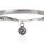 Hot inspired saying logo engraved bangle new style women twist bangle for European & USA market