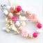 wholesale Girl's necklace handmade plastic bead cheap plastic bead necklace for children