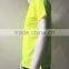 Manufacturer plain simple hi vis rib collar breathable short sleeve USA safety polo shirt