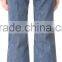 High quality custom newest fashion stretchy blue denim jeans women Sailor Jeans