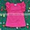 Wholesale persnickety baby girls blank ruffle sleeve t shirt , boutique girls t shirt M5071801