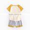 Boy's Summer Pineapple Stamp Cotton Baby Beach Sports Suit
