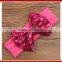 New Baby Turban Headband With Bow /New Design Fancy Baby Headbands
