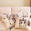 2016 Wholesale Cartoon Cat Sofa Printed Pillow Cotton And Linen Cushion Case