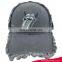 So cool Hip hop denim fabric half mesh trucker cap baseball cap with tassels