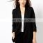 2015 Latest fashion from china high quality women coat ,Black boyfriend blazer wind