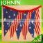 Custom size decorative polyester American bunting hanging string flag