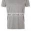 OEM design men gray quick drying 100% polyrster round neck short running t shirts training wear top