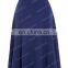 Kate Kasin Occident Women's High Stretchy Navy Cotton High Waist A line Flared Skirt KK000279-2