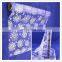 2016 best selling christmas wrapping packing roll glitter printed organza gift wrap