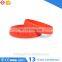 Unisex debossed silicone bracelet for activities event