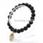 Fashion Jewelry 2017 Unisex Custom Lava Stone Crystal Fatima Hamsa Bracelet