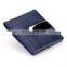 New Design Bule Leather Promotional Wallet Factory Price Money Clip Wholesale