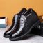 men height increasing elevator formal dress shoes leather for wedding party