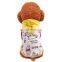 Autumn contrast color Dog Clothes Teddy Graffiti fleece coat Pet hoodie Clothes