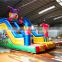 Giant Inflatable clown  circus  jump and slide bounce house ,Inflatable  Blow up tarpaulin slide for Kids and adult on mall