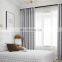 Wholesale luxurious beautiful black white checked printing shading blackout blind window curtain for the living room