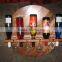 Custom Wooden Wine and Glass Organizer Holder, Decorative Wall Wood Wine Shelf