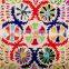 Indian Vintage Suzani Bed Cover Decorative Suzani Embroidered Tapestry Throw Suzani Blanket Handmade Suzani Flower Blanket