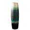 European Countryside Style Large Green Gradient Ceramic Floor Vase For Dry Flower Decor