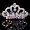 Mini Crystal Clean Transparent Rhinestone Princess Tiaras Crown Hair Comb 5 Teeth Combs Girl Party Hair Accessories