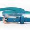 Fashion woman PU waist belt with stone attached buckle