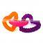 Hot selling high quality factory price interactive toy heart shape pet chew toys for medium small dogs