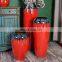 Chinese antique red big floor art ceramic vase decoration vase from China