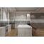 China cheap modern luxury with island design solid wood white color kitchen cabinets