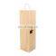 Vitalucks wholesale customized single bottle unfinished pine wooden box wine packaging case